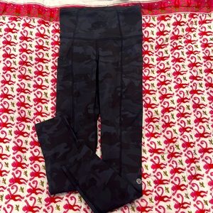 LULULEMON fast and free camo leggings. OUT OF STOCK IN STORES!!